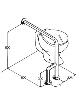 Toilet Rail - Type 09