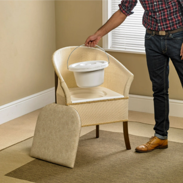 Bedside Commode Basketweave - Image 4