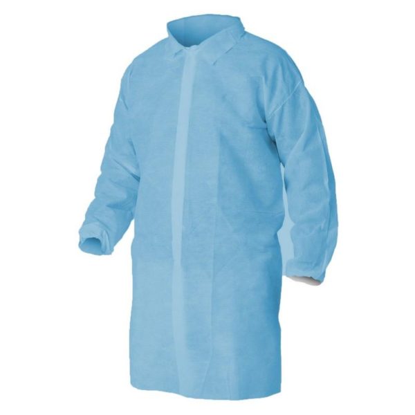 Disposable PP Lab Coat 40gsm - Blue