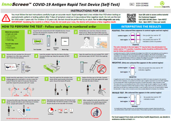 InnoScreen Rapid Antigen Test Kit (Self-Test) - Image 2