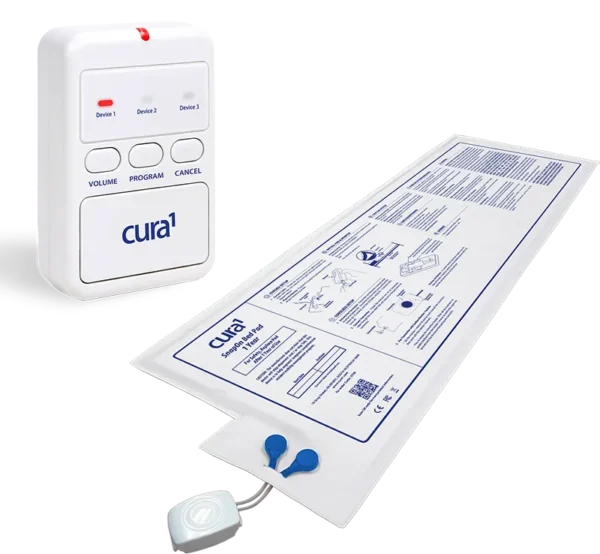 Cura1 Wireless Homecare Fall Alarm Kit - Bed Alarm - Image 2